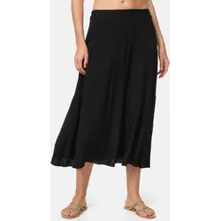 PM SELECTED Damen Leichter Sommer Leinenrock in 3/4 Länge mit Taschen in Einheitsgröße PM45