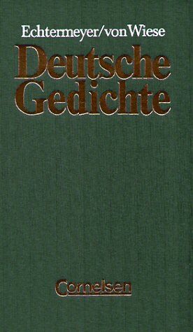 Paefgen, Prof. Dr. Elisabeth K. - Echtermeyer: Deutsche Gedichte - Bisherige Ausgabe: Deutsche Gedichte. Von den Anfängen bis zur Gegenwart. Auswahl für Schulen - Preis vom 19.10.2026 19:33:35 h