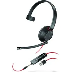 Plantronics Poly Headset Blackwire C5210 monaural USB-A & 3,5 mm