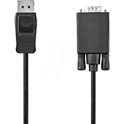N CCGL37301BK10 - Kabel, DP-Stecker > VGA-Stecker, 1 m