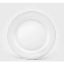 Van Well Essteller flach Arcadia, 2er-Set, Porzellan weiß, 27 cm