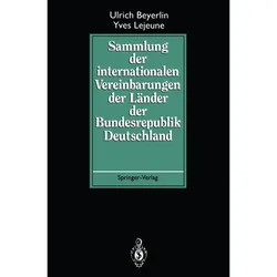 Sammlung der internationalen Vereinbarungen der Länder der Bundesrepublik Deutschland, Fachbücher von Ulrich Beyerlin, Yves Lejeune