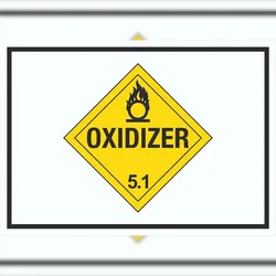 HB-Druck Schild Oxidierend wirkend Symbol Oxidizer entzündend A1 (594x841mm)
