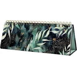 Sigel Wochenplaner Jolie (EN) undatiert 30x11,4cm 1 Woche/2 Seiten Glamorous Leaves