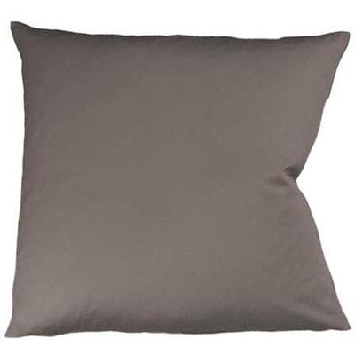 Kissenbezug FLEURESSE "Colours Mako Satin, 100% Baumwolle, mit Reißverschluss", braun (espresso), B:40cm L:40cm, Mako-Satin, Mako-Satin, Kissenbezüge, Kissenbezug, Mako Satin, glänzend, glatt, Premium Qualität