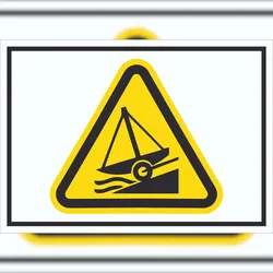 HB-Druck Schild Warnung Bootsrampe Symbol A5 (148x210mm)