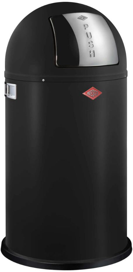 Wesco Pushboy 50L Bin Matt Black 50L