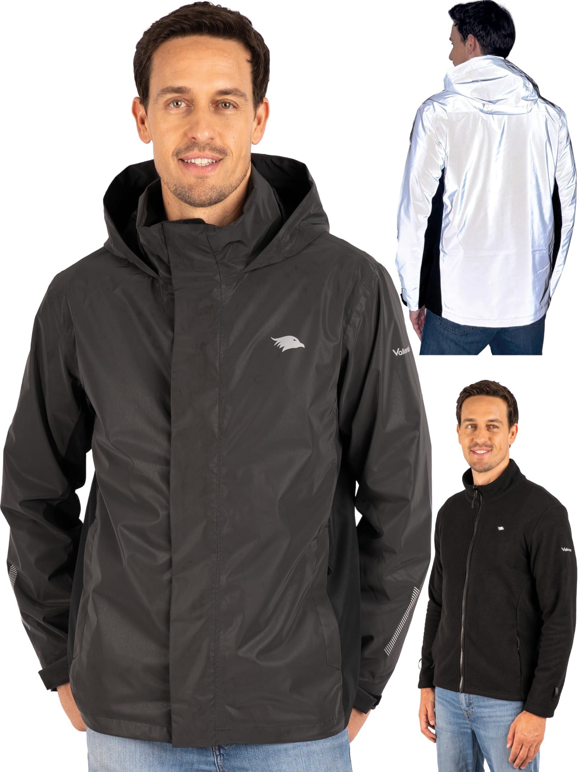Reflektierende & Wasserdichte 3-in-1 Jacke für Männer