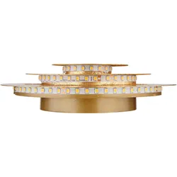 Globo, Deckenleuchte, Deckenleuchte Metall Goldfarben, 1xled (2000 lm)
