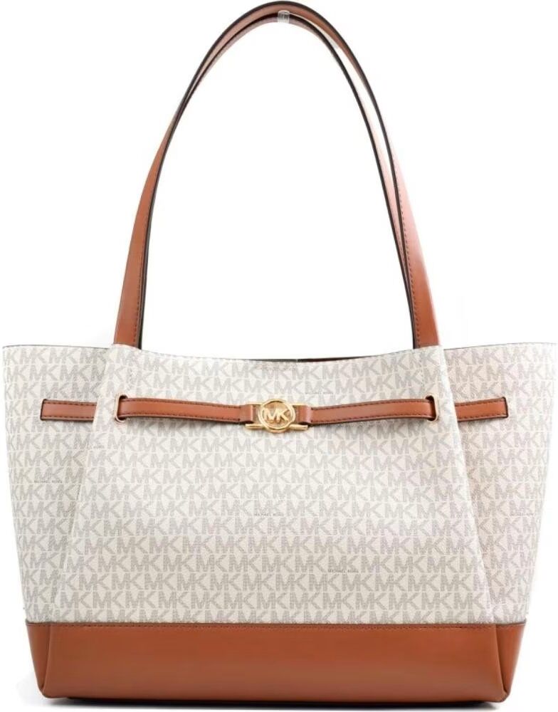 Bolso Tote Michael Kors Reed Monogram Vanilla Vanilla Talla Única Mujer
