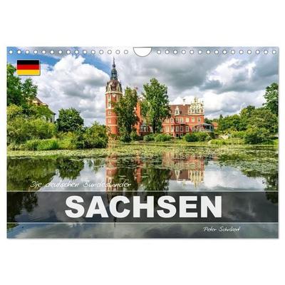 Die deutschen Bundesländer - Sachsen (Wandkalender 2027 DIN A4 quer), CALVENDO Monatskalender