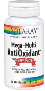 Solaray Mega Antioxidant With Very Berry 60 VCaps