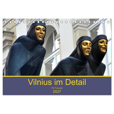 Vilnius im Detail (Tischkalender 2027 DIN A5 quer), CALVENDO Monatskalender