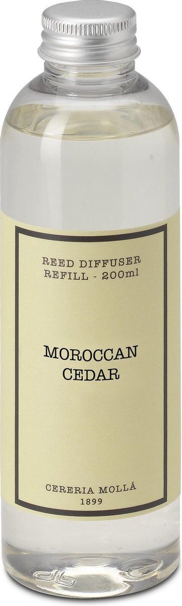 Cereria Mollà 1899 Refill Mikado Geurstokjes navulling Moroccan Cedar 200ml