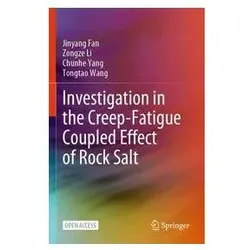 Investigation in the Creep-Fatigue Coupled Effect of Rock Salt, Fachbücher von Tongtao Wang, Chunhe Yang, Jinyang Fan, Zongze Li