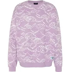 CHIEMSEE Sweatshirt mit Känguru-Alloverprint, Größe 2XL in Lila 153214