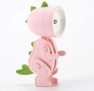 Inspire Select Mini Cartoon Folding LED Desk Lamp Adjustable Dimmable Battery Powered Night Light pink