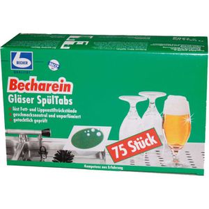 Dr.Becher Spülmittel Becharein Gläser, 1135000, manuelle Gläserreinigung, geschmacksneutral, 75 Tabs