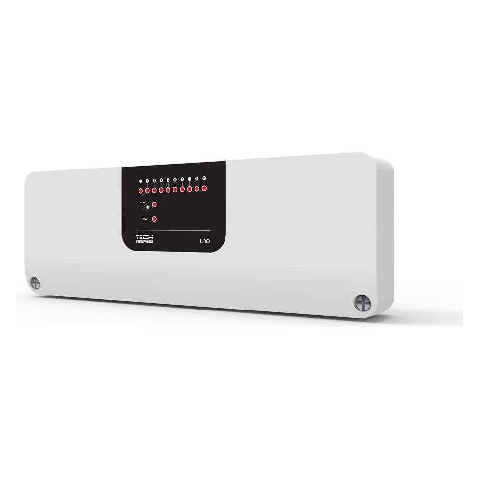 Tech Listwa montażowa L-10 do obsługi zaworów termostatycznych (10 sekcji) biała (STL10WH)