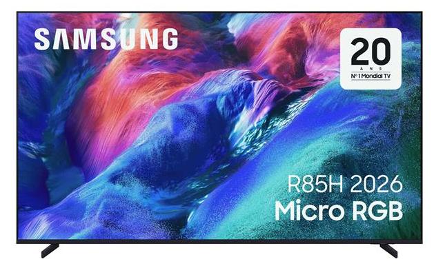 Samsung TMR65R85HAUXXC, 165,1 cm (65"), 3840 x 2160 Pixel, Micro RGB, Smart-TV, WLAN, Schwarz
