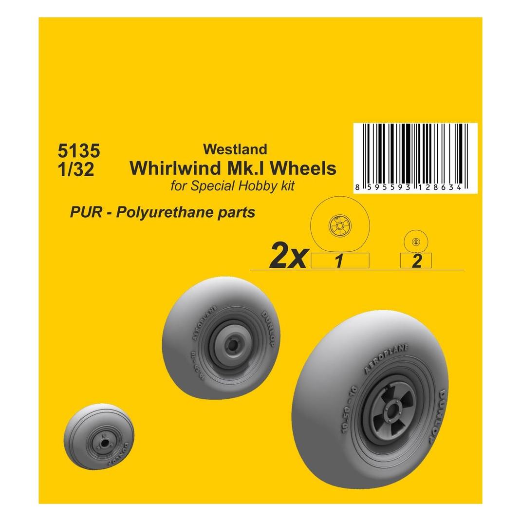 CMK Westland Whirlwind Mk.I Wheels (129-5135)