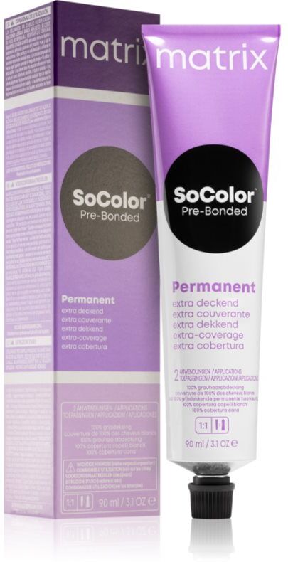 Matrix SoColor Pre-Bonded Extra Coverage coloration cheveux permanente teinte 508M Hellblond Mocca 90 ml