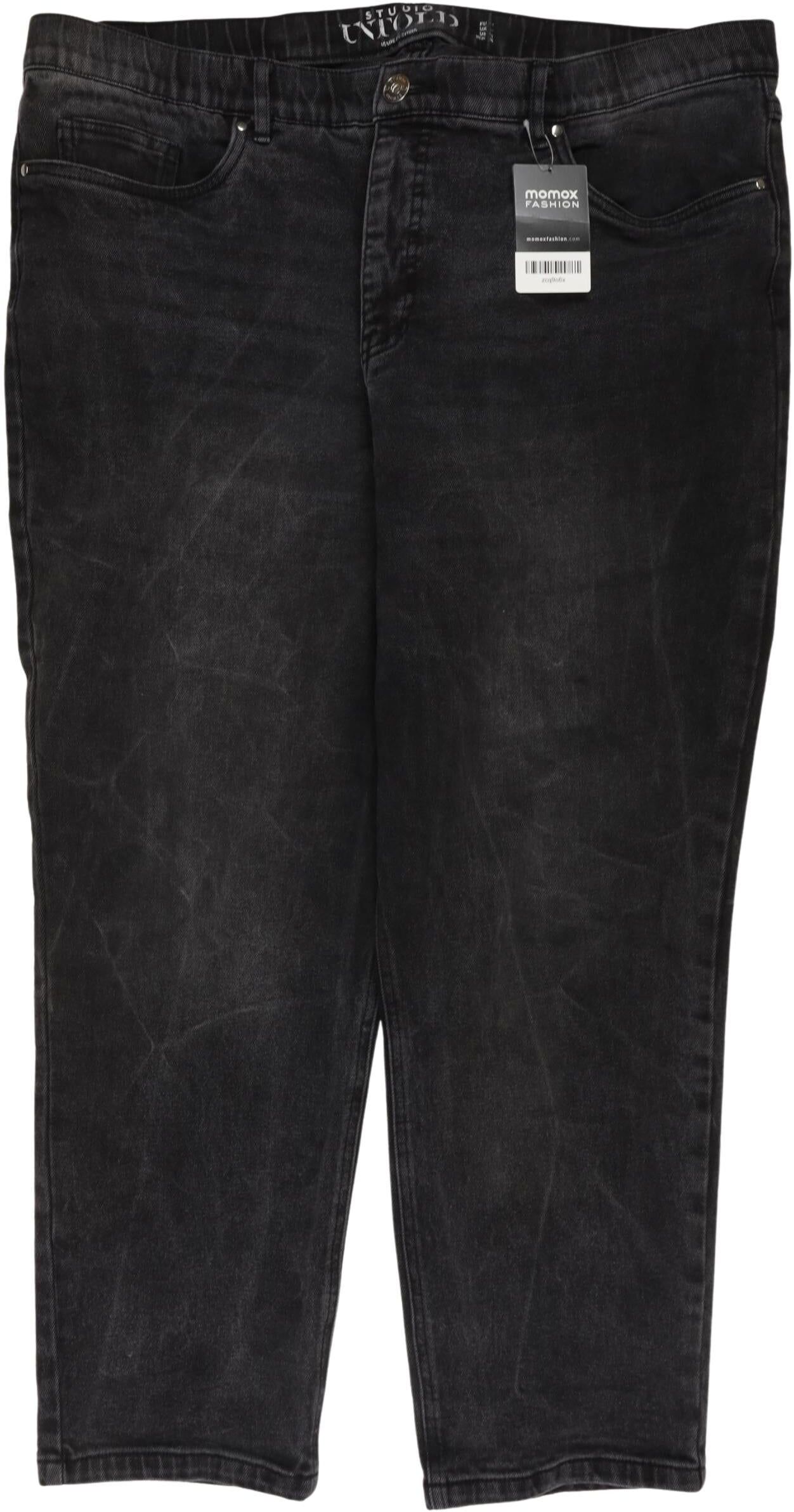 Studio Untold Damen Jeans, Schwarz, Gr. W41, Elasthan / Baumwolle - Second Hand