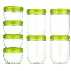 LocknLock 8 Vorratsdosen Interlock 300ml-700ml Gesamtvolumen 4,0L