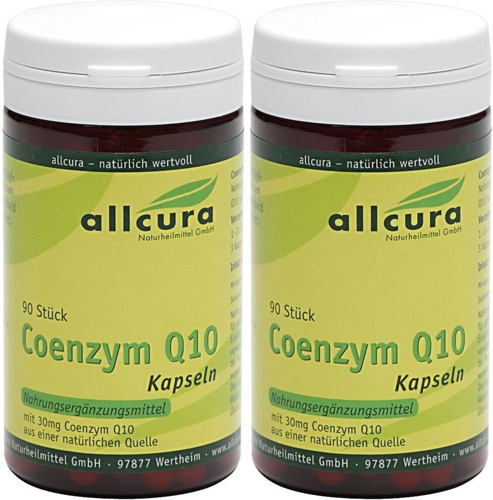 allcura Coenzym Q10 Kapseln a 30 mg 2x 2x90 St