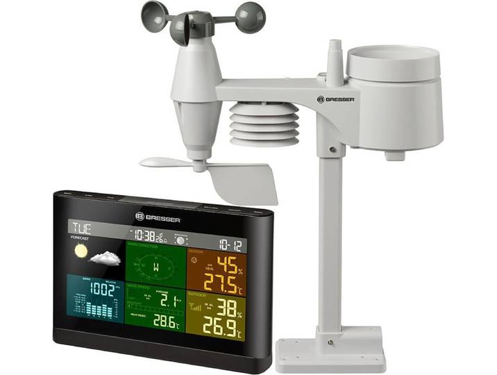 BRESSER Centrale météo Confort 5 en 1 Couleur - 7002551