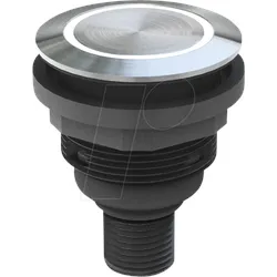 SVATLRRI0110C005 - Drucktaster - 1 S, Lampe, Edelstahl, LED-Ring rot