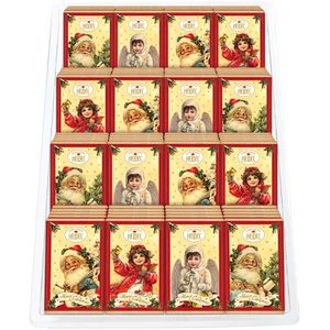 Heidel Minischokolade Weihnachts-Nostalgie, Minischokoladentäfelchen, 108 Stück, 1080 g