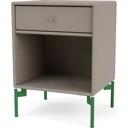Dream Nachtschrank trüffelfarben auf grünen Beinen