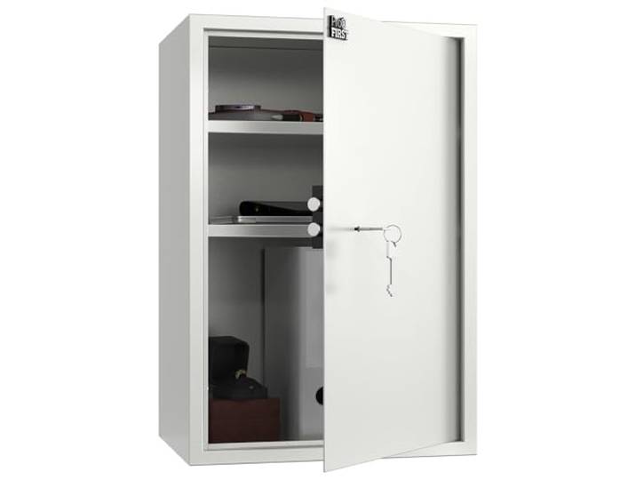 Profirst Möbeltresor Guardian 5 Stahl Doppelbartschloss 2 Schlüssel 2 verstellbare Fachböden Filzunterlage inkl. Befestigungsmaterial