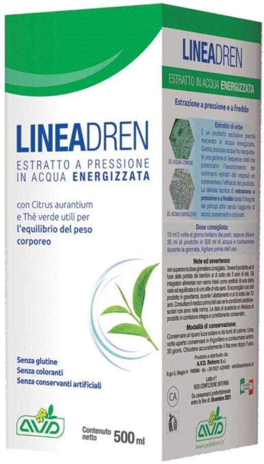 A.V.D. REFORM Srl Avd Reform Lineadren Flacone da 500 ml - Estratto di Erbe per il Controllo del Peso Corporeo