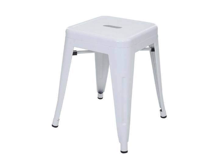 PROREGAL® Sitzhocker Hocker, Metall, Industriedesign, stapelbar, Farbe (6 St), stapelbar, bodenschonend und sofort einsatzbereit