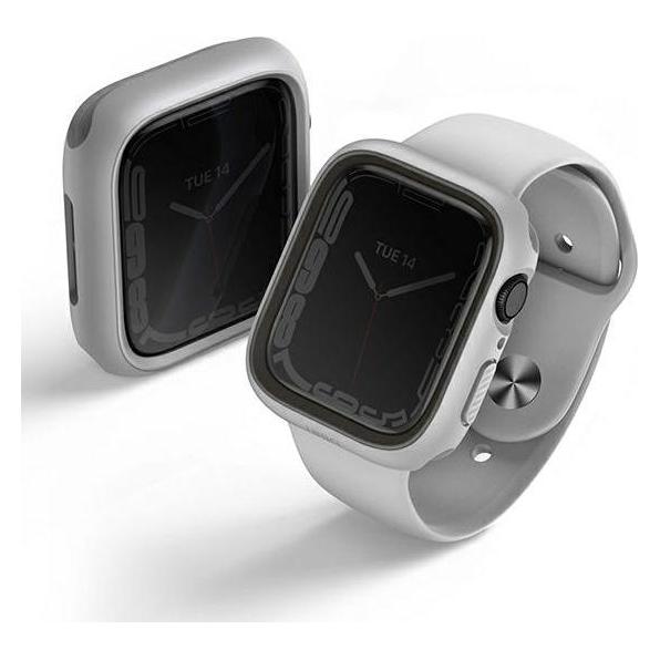 Uniq etui Moduo Apple Watch Series 4/5/6/7/8/SE 44/45mm kredowy-szary/chalk-grey (Uni000702-0)