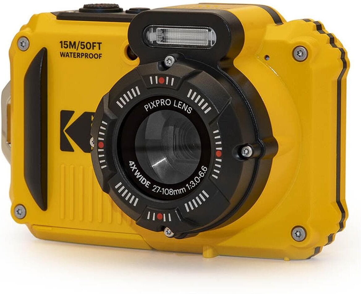Kodak Outdoor-Kamera "PixPro WPZ2 Gelb", gelb, B:9,5cm H:6,3cm T:2,5cm, Fotokameras, Outdoor-Kamera gelb Einheitsgröße