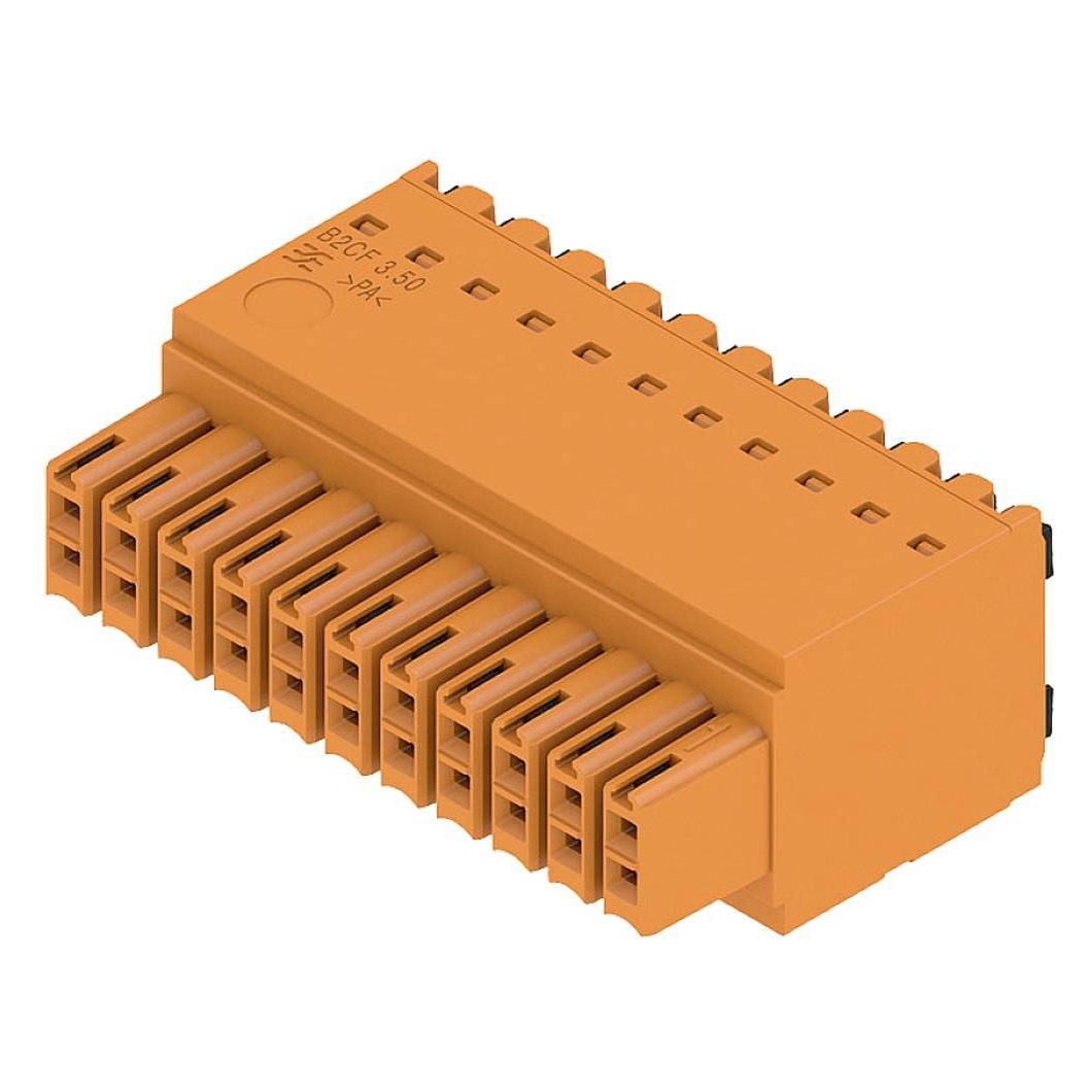 Weidmüller Steckbarer Klemmenblock, Gerade, 3.5mm Raster, 22 Pole (1277370000)