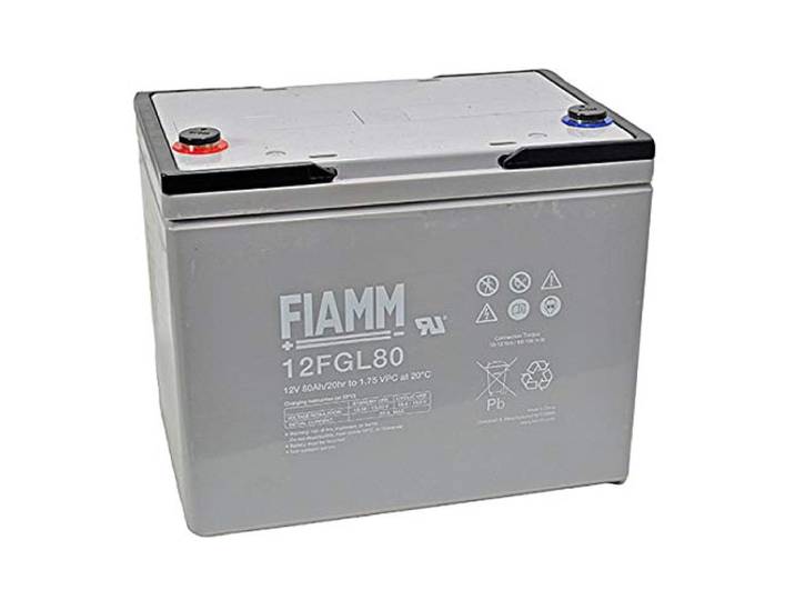 Fiamm 12FGL80 loodaccu met M8 schroefaansluiting 12V, 8000mAh