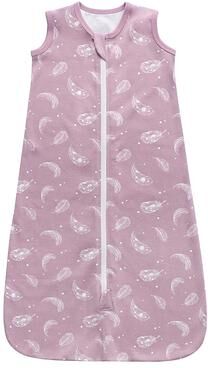 Owlivia 100% Organic Cotton 0.5tog Sleep Sack - Feather Mauve