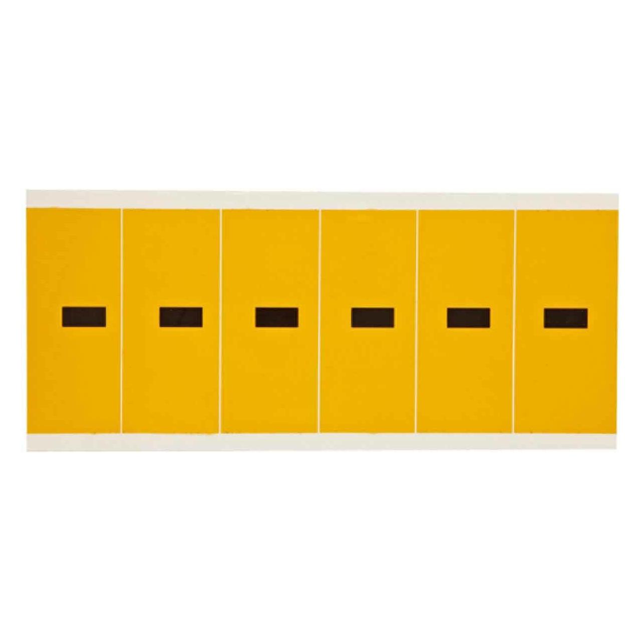 Brady 1550-DSH selbstklebendes Etikett Rechteck Dauerhaft Schwarz - Gelb 6 Stueck e (1550-DSH)