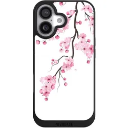 Nivocase Handyhülle für Apple iPhone 17 Hülle NIVOpure Case Schwarz Asien Japan Kirschblüten (Apple iPhone 17), Smartphone Hülle, Schwarz
