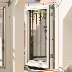 VELUX Dachbalkon-Tür links angeschlagen VEA M35 3065 klar lackiert ENERGIE PLUS Alu 78x109 cm