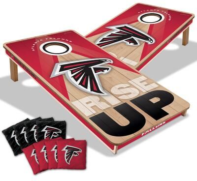Skip's Garage Atlanta Falcons NFL 2x4 Professional Cornhole Board Set