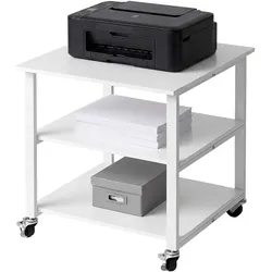 Relaxdays, Rollcontainer, Druckertisch (50 x 50 x 53 cm)