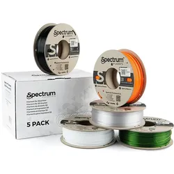 Spectrum PCTG 5 Pack (PCTG, 1250 g, 1.75 mm), Filament, Transparent, Mehrfarbig