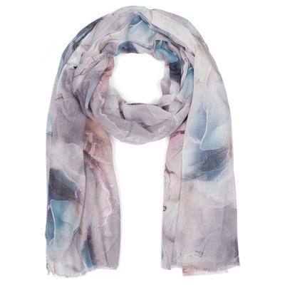 Schal STYLEBREAKER "Schal mit Marmor Muster", Damen, grau, Obermaterial: 100% Viskose CV., Modisch, Modetücher Schal