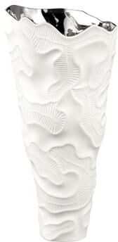 Elk Signature Elk Home Halford Matte White Earthenware 8.75 Inch Wide Vase