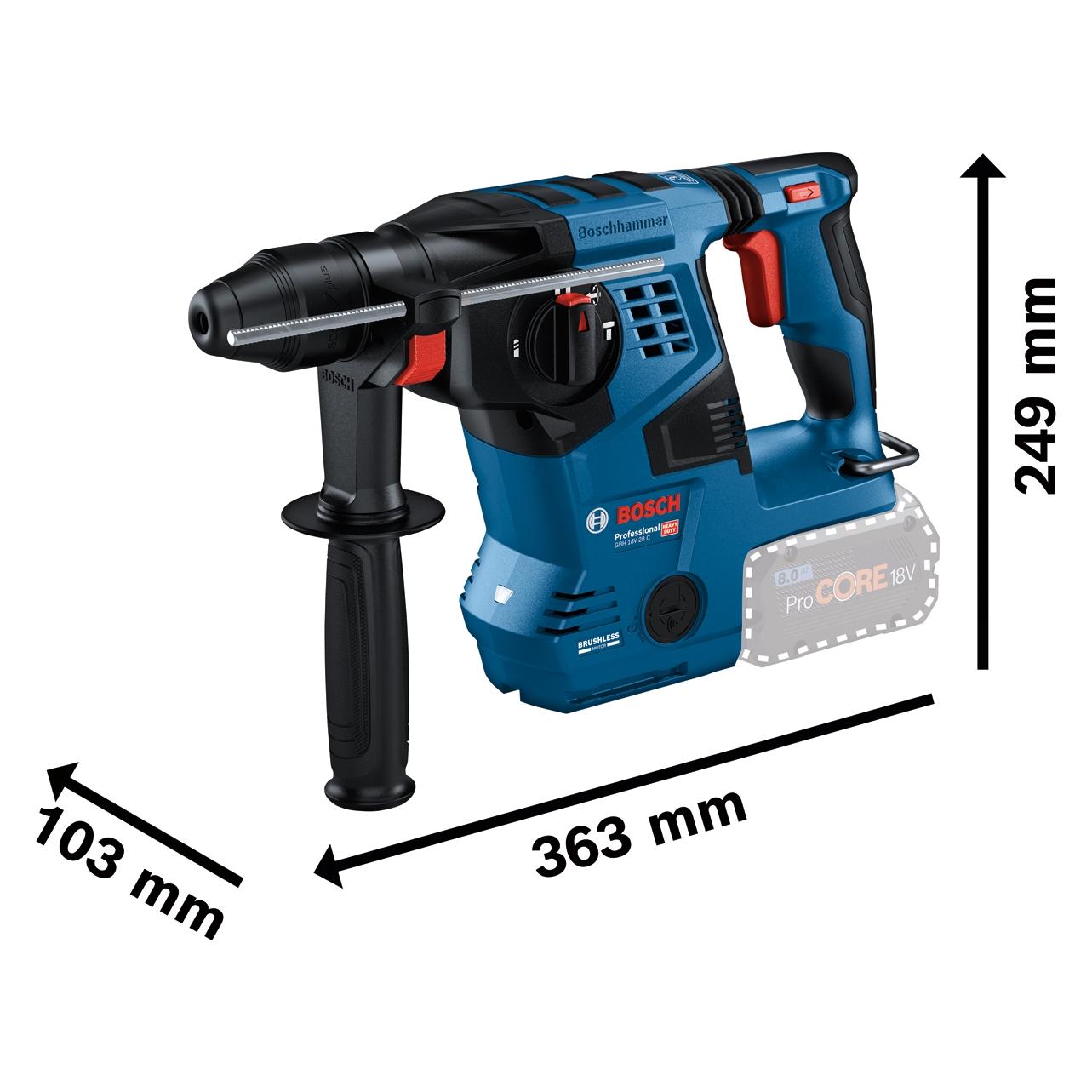 Bosch Professional GBH 18V-28 (Bohrhammer) (0611920001)